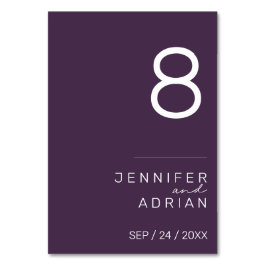 Minimalistiskt Bröllop-Bordsnummer - Anpassade Bordsnummer