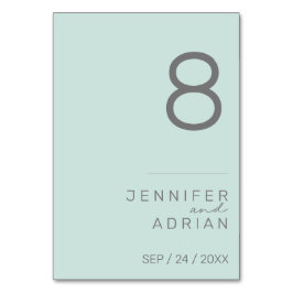 Minimalistiskt Bröllop-Bordsnummer - Anpassade Bordsnummer