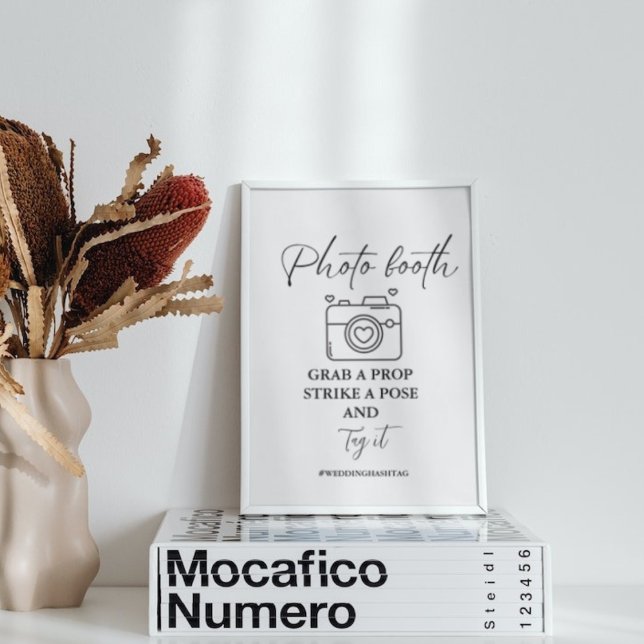 Minimalistiskt Bröllop-foto-tecken Poster (Skapare uppladdad)