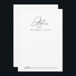 Minimalistiskt Bröllop-kort för Classy Chic-rådgiv Rådkort<br><div class="desc">Det här minimikortet för chic i klass är perfekt för ett bröllop i Österrike. Den enkla och elegant designen har skript av typen klassisk och finare i svartvitt. De här korten är perfekter för bröllop, möhippa, babydusch, studentfest och mycket mer. Anpassa korten med namn från bruden och brudgummen, blivande föräldrar...</div>