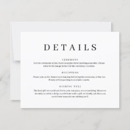 Minimalistiskt Bröllop-kort för detaljhölje Inbjudningar