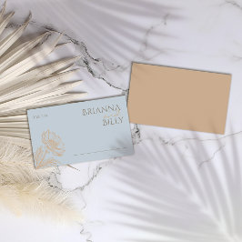 Minimalistiskt Bröllop-monteringskort för Blommigt Placeringskort