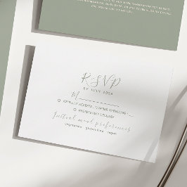 Minimalistiskt Bröllop OSA för Grönt