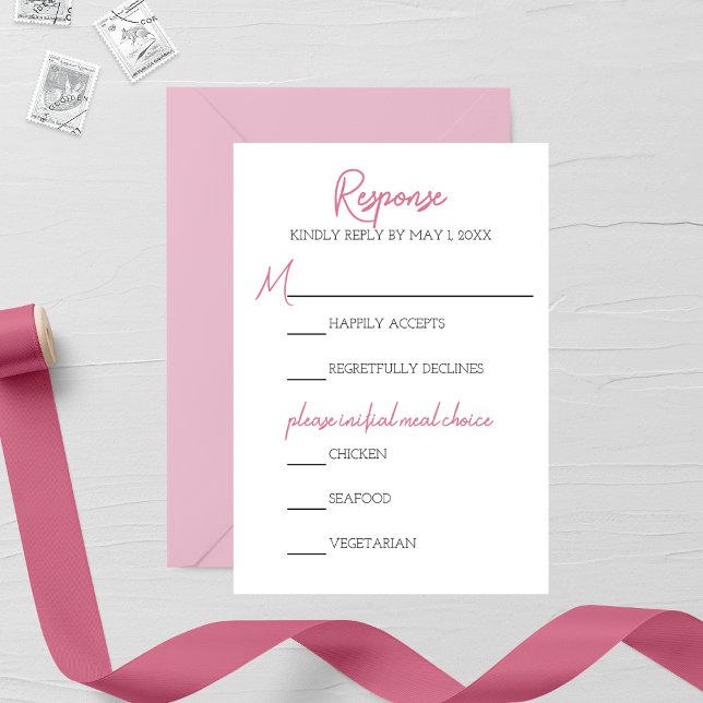 Minimalistiskt Bröllop OSA för Rosa (Skapare uppladdad)