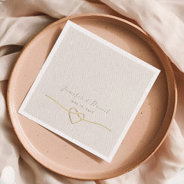 Minimalistiskt Bröllop Pappersservett