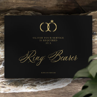 Minimalistiskt Bröllop Ring Bearer Luxury