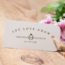 Minimalistiskt Bröllop Ring Heart-Namn och datum