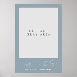 Minimalistiskt Bröllop Selfie Ram Poster