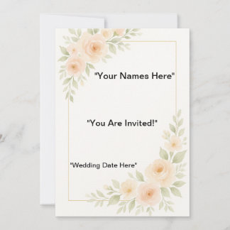 Minimalistiskt Bröllop-stationeri Inbjudningar