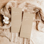 Minimalistiskt Bröllop Tackkort | Boho Beige<br><div class="desc">Den här vackra Tackkortet i Bröllop har en handskriven kalligrafi med en minimalistisk modern layout - en perfekt accent för din bröllop eller speciella händelse. Använda det här tackkortet för alla tillfälle, vare sig det är din bröllop, möhippa eller babydusch, förlovningsfest, pension party... spelar ingen roll du vill ha! Redigera...</div>