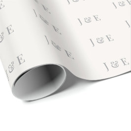 Minimalistiskt bröllopsinpackningspapper | Varm el Presentpapper