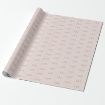 Minimalistiskt bröllopsinpackningspapper | Varm ro