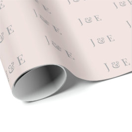 Minimalistiskt bröllopsinpackningspapper | Varm ro Presentpapper