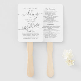 Minimalistiskt Bröllopsprogram