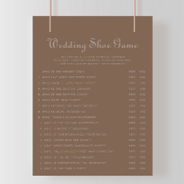 Minimalistiskt Brown Evening Boho Bröllop Shoe Gam