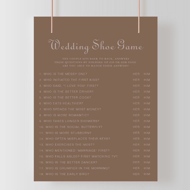 Minimalistiskt Brown Evening Boho Bröllop Shoe Gam (Skapare uppladdad)