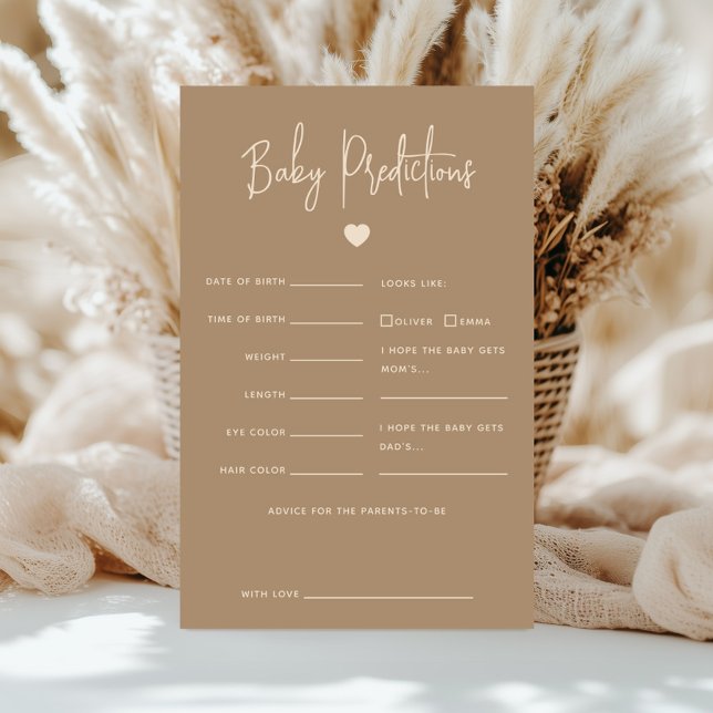 Minimalistiskt Brun Gender-kalkyler för Baby (Skapare uppladdad)