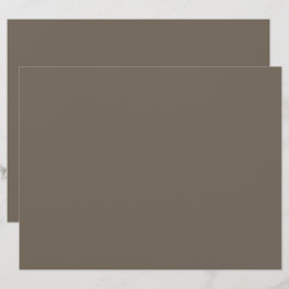 Minimalistiskt brunt brevpapper | Ren modern desig