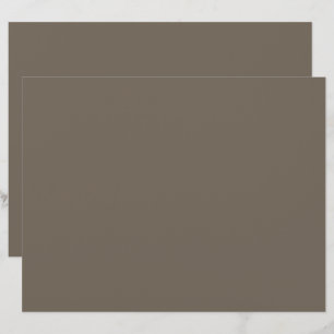 Minimalistiskt brunt brevpapper   Ren modern desig