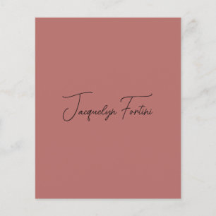 Minimalistiskt calligrafi-skript med vanlig Elegan Flygblad