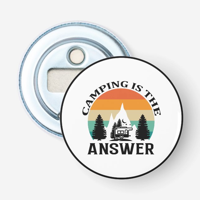 Minimalistiskt Camping-bricka i Flaska-öppnare Flasköppnare (Framsidan)