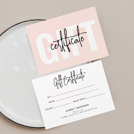 Minimalistiskt certifikat för Rosa av skript
