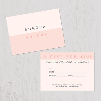 Minimalistiskt certifikat för två ton Rosa Gift