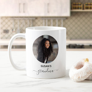Minimalistiskt cirkelfoto morma kaffemugg