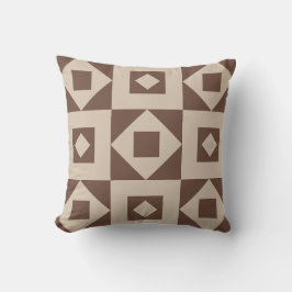 Minimalistiskt citat Brown Cream Dekorativ kudde