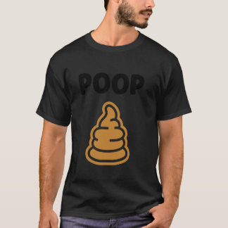 Minimalistiskt citat litet bajs humor enkelt bajs t shirt