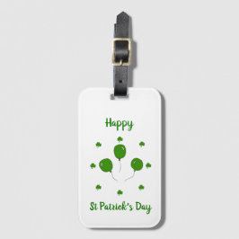 Minimalistiskt Cute Lycklig St patrick's day språn Bagagebricka