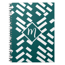 Minimalistiskt diagonalt utjämnat Mönster, Monogra Anteckningsbok