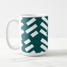 Minimalistiskt diagonalt utjämnat Mönster, Monogra Kaffemugg