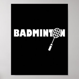 Minimalistiskt DMinton - Racquet Shuttle Dminton Poster