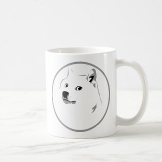 Minimalistiskt dogecoin-tryck kaffemugg
