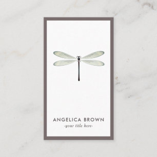 Minimalistiskt Dragonfly-Affärskort Visitkort