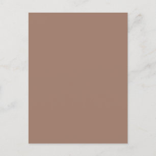 Minimalistiskt Earthy Brown-vykort Vykort