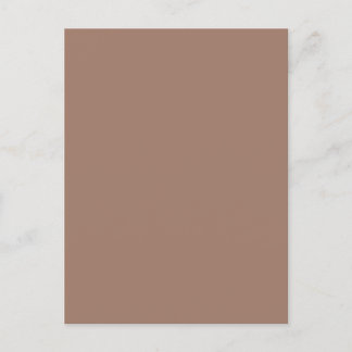 Minimalistiskt Earthy Brown-vykort Vykort