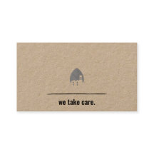 Minimalistiskt Eco Kraft-Affärskort