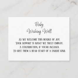 Minimalistiskt ekonomiskt bidrag till Baby som vil Tilläggskort