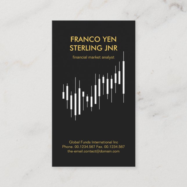 Minimalistiskt ekonomiskt stöd för Lagrar Exchange Visitkort (Framsida)