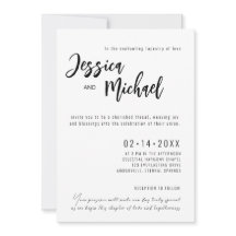 💍 minimalistiskt Elegant bröllop