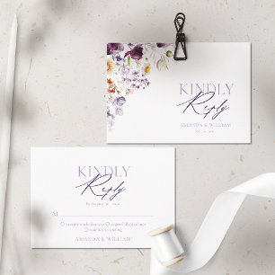 Minimalistiskt elegant RSVP-kort OSA Kort