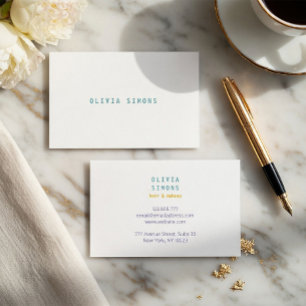 Minimalistiskt elegant visitkort. visitkort