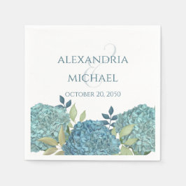 Minimalistiskt enkelt Bröllop-calligrafimall Nap Pappersservett