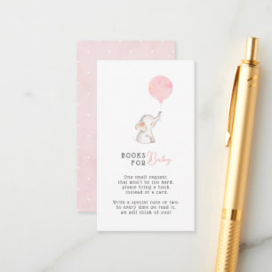 Minimalistiskt, enkelt elefant-babyskor Bok kräver Tilläggskort