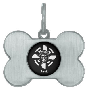 Minimalistiskt Enkelt Flyg Hundhalsband ID-bricka Husdjur
