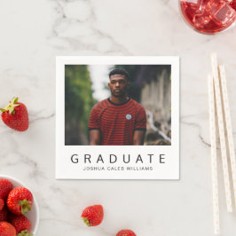 Minimalistiskt enkelt foto Modern Studenten Pappersservett