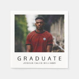 Minimalistiskt enkelt foto Modern Studenten Pappersservett