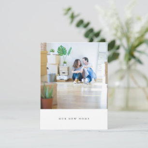 Minimalistiskt enkelt foto Vi har flyttat Home Adr Anteckningskort